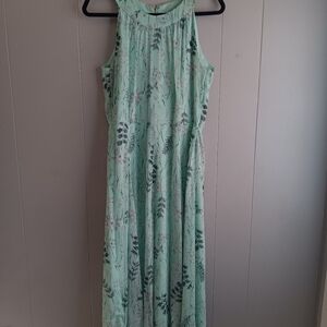Tommy Hilfiger Mint Green Sleeveless Maxi Dress Size 12